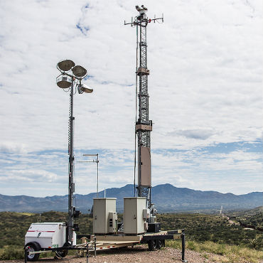 CBP mobile sensor tower near Nogales, Ariz.