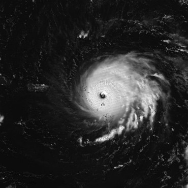 NASA goddard satellite view of hurricane irma over the leeward islands sept. 6 2017