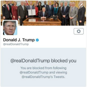 blocked by trump