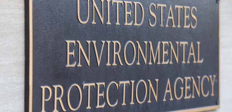 EPA headquarters sign on building