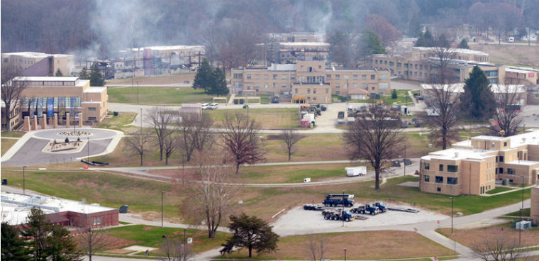 Indiana National Guard's Muscatatuck Urban Training Center in Butlerville, Ind. 