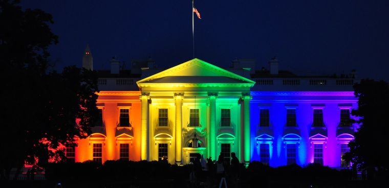 White House rainbow light shutterstock ID : 1130423963 By zhephotography