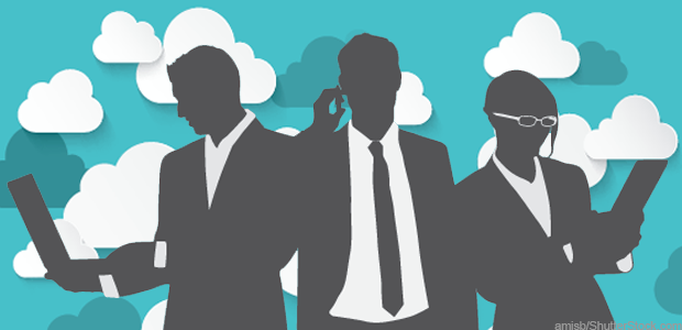 cloud business people