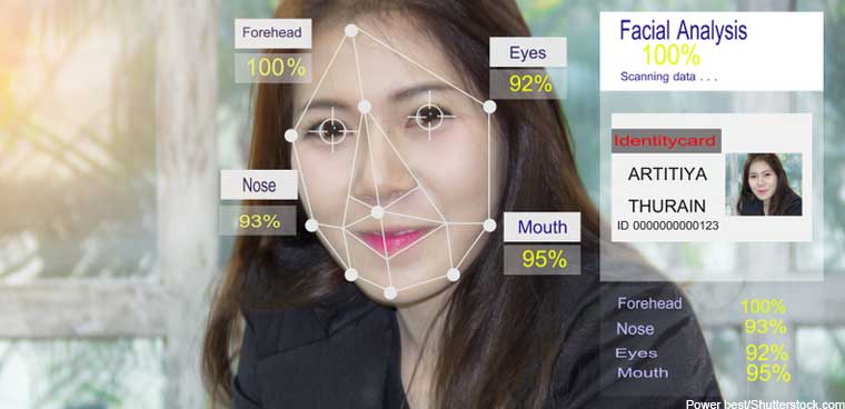 facial recognition technology (Shutterstock.com)