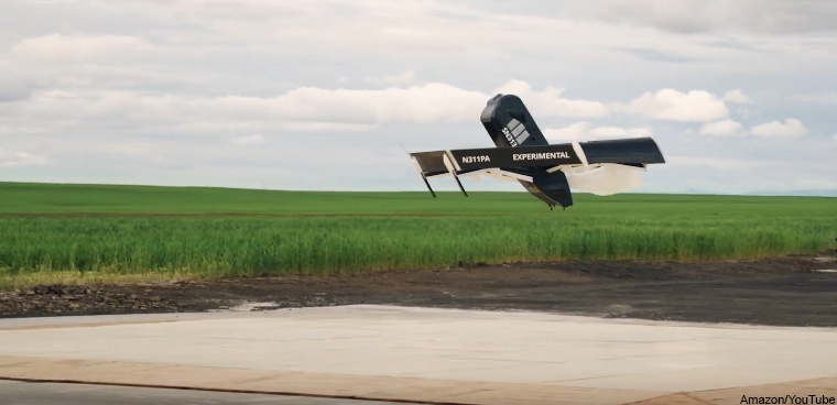 Amazon Prime Air's Delivery Drone (Amazon/YouTube)