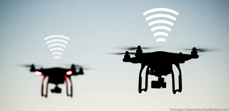 drone signals (Thongsuk Atiwannakul/Shutterstock.com)