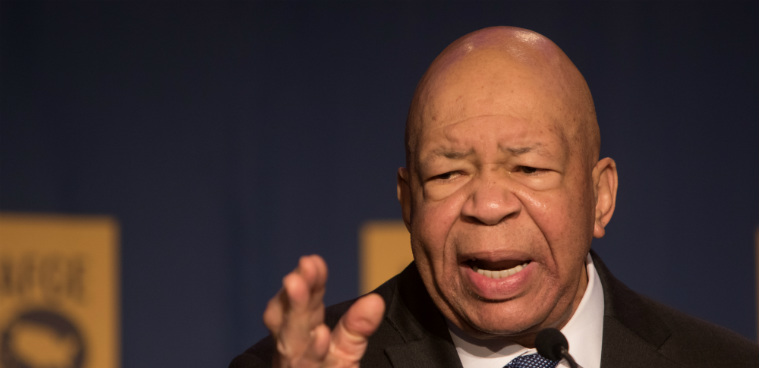 Elijah Cummings speaks at an American Federation of Government Employees conference in Feb. 2017. Photo courtesty AFGE under creative commons 2.0 license.