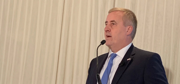 Veterans Affairs CIO Jim Gfrerer speaks at an Oct. 10 FCW event (Photo credit: Troy K. Schneider)