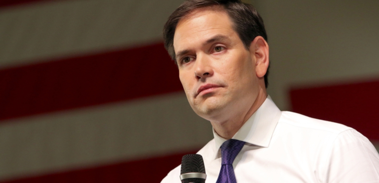 Sen. Marco Rubio on the campaign trail in 2016. By Rich Koele. Shutterstock ID 364194944
