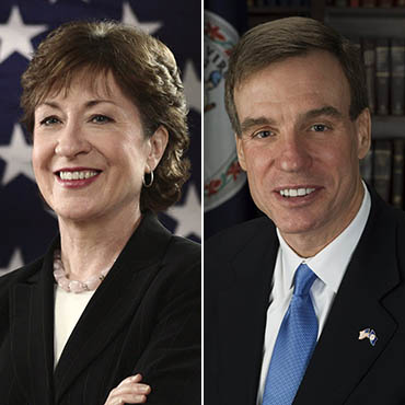 Senators Susan Collins (R-Maine) and Mark Warner (D-Virginia).