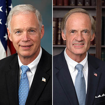 Senators Ron Johnson (R-Wisonsin) and Tom Carper (D-Delaware).