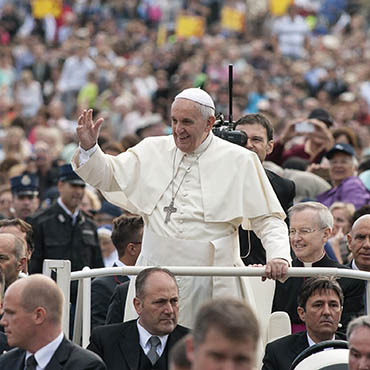 Pope Francis, born Jorge Mario Bergoglio.