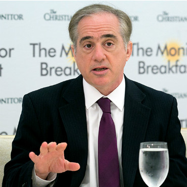 VA Secretary Dr. David Shulkin speaking at a June 20, 2017 Monitor Breakfast. Photo credit: Michael Bonfigli/The Christian Science Monitor