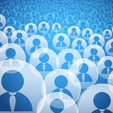 Shutterstock image: social media profiles.