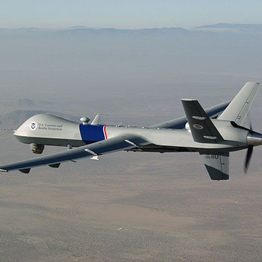 Wikimedia image: U.S. Customs and Border Protection UAV (model: MQ9 Reaper).