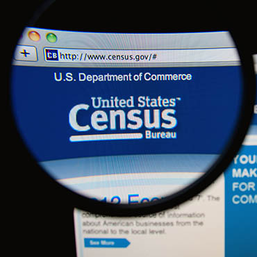 Shutterstock editorial image (by Gil C): State Census Bureau homepage.