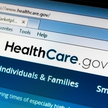 HealthCare.gov homepage