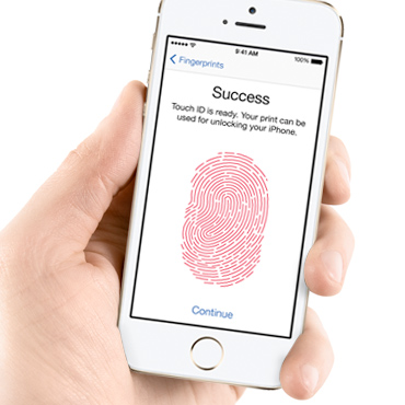 iPhone fingerprint reader