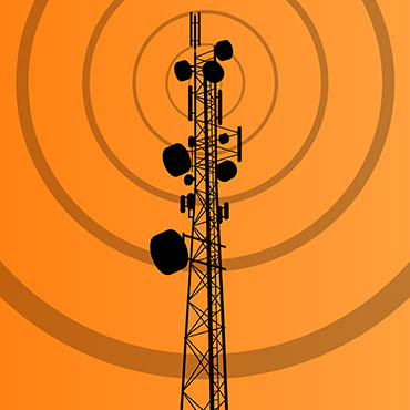Shutterstock image (by kstudija): telecommunications radio tower.